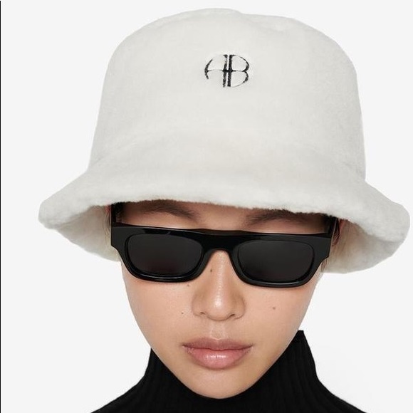 Anine Bing Cami Cream Bucket Hat - Picture 6 of 7